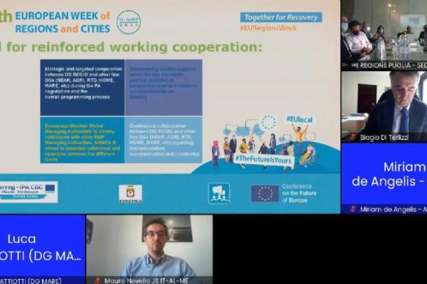 SMART ADRIA project workshop as side event of the #EURegionsWeek21