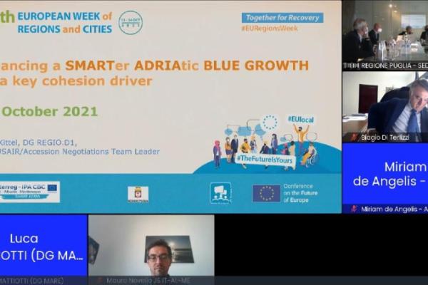 SMART ADRIA project workshop as side event of the #EURegionsWeek21