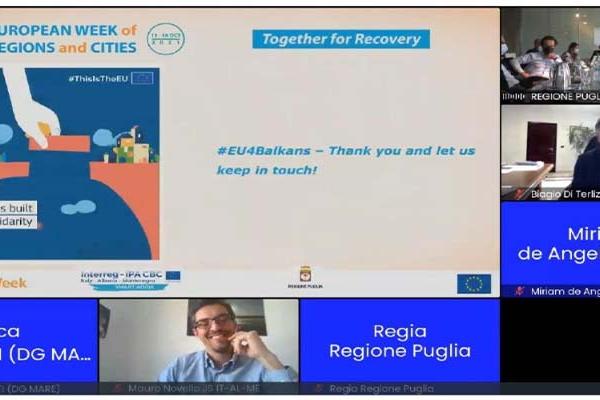 SMART ADRIA project workshop as side event of the #EURegionsWeek21