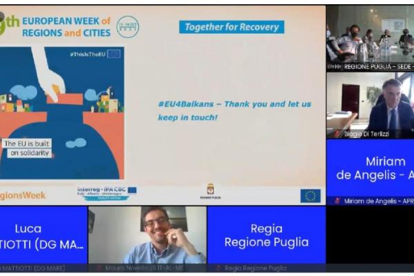 SMART ADRIA project workshop as side event of the #EURegionsWeek21